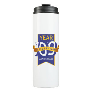 100-jahre-jubiläumslogo thermosbecher