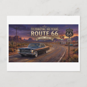 100 Jahre Route 66: Eine Feier Feiertagspostkarte