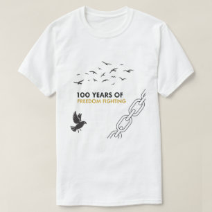100 Jahre T-Shirt für den Kampf um die Bürgerrecht