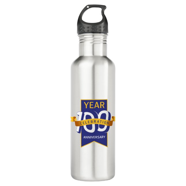 100._Jahrestag_Logo Edelstahlflasche (Vorderseite)