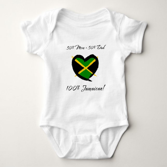 100% jamaikanischer Säuglings-Strampler Baby Strampler (Vorderseite)