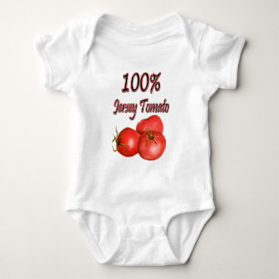 100 % Jersey Tomato Baby Strampler
