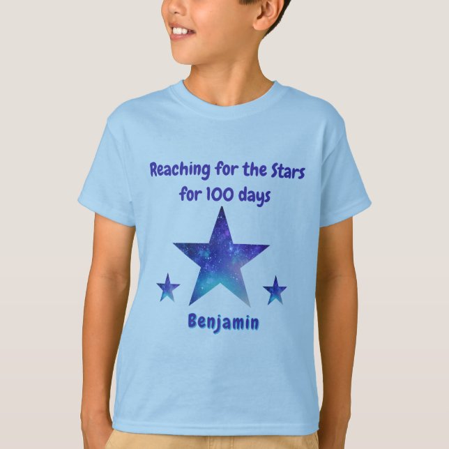 100 Jours de l'étoile de l'école Milestone T-shirt (Devant)