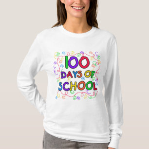 100 jours de T-shirts et de cadeaux de confettis