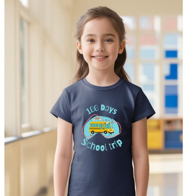 100 Jours Voyage scolaire T-shirt enfant, T-shirt  (Créateur téléchargé)