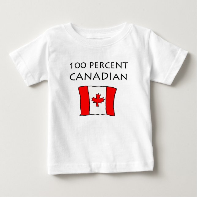 100% Kanadier Baby T-shirt (Vorderseite)