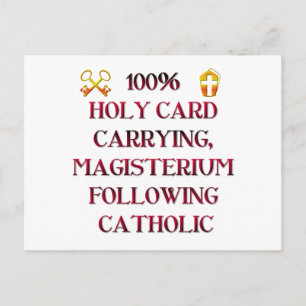 100% katholisch! postkarte
