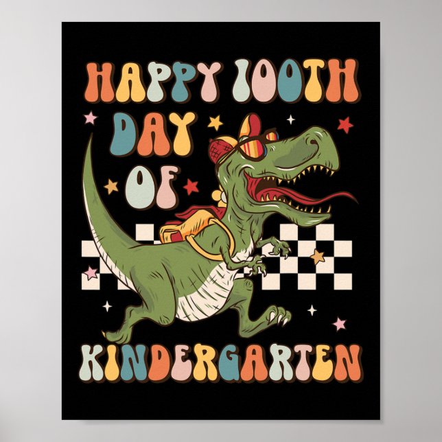 100. Kindergarten 100 Tage Schultrex Poster (Vorne)