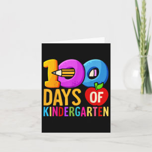 100. Kindergartenlehrer 100 Tage klüger Karte