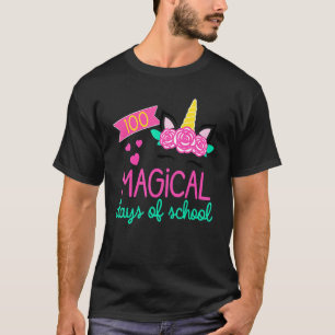100. Kindergartentag für Mädchen 100 magische D T-Shirt