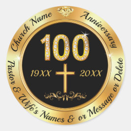 100. Kirchenjubiläum, Aufkleber für Umschläge