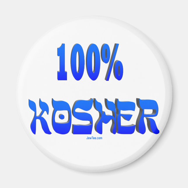100% koschere jüdische Geschenke Magnet (Vorne)
