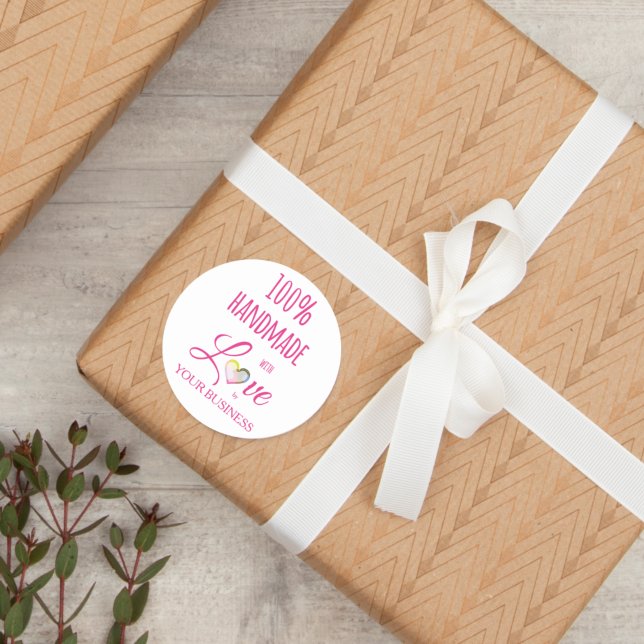 100 % Kostenvoranschlag Handgefertigte Artikel Han Runder Aufkleber (Von Creator hochgeladen)