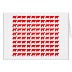 100 Kühe - rot