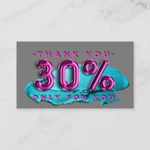 100 Logo QRCODE 30%OFF Code Makeup Pink Visitenkarte
