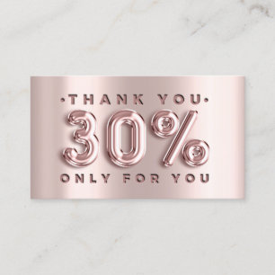 100 Logo QRCODE 40%OFF Code Rose Metal Pink Visitenkarte