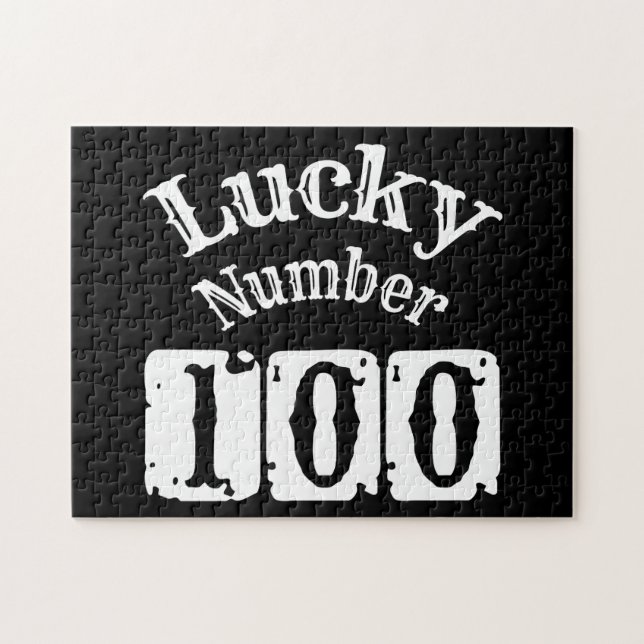100 - Lucky Number 100 Luck (Horizontal)