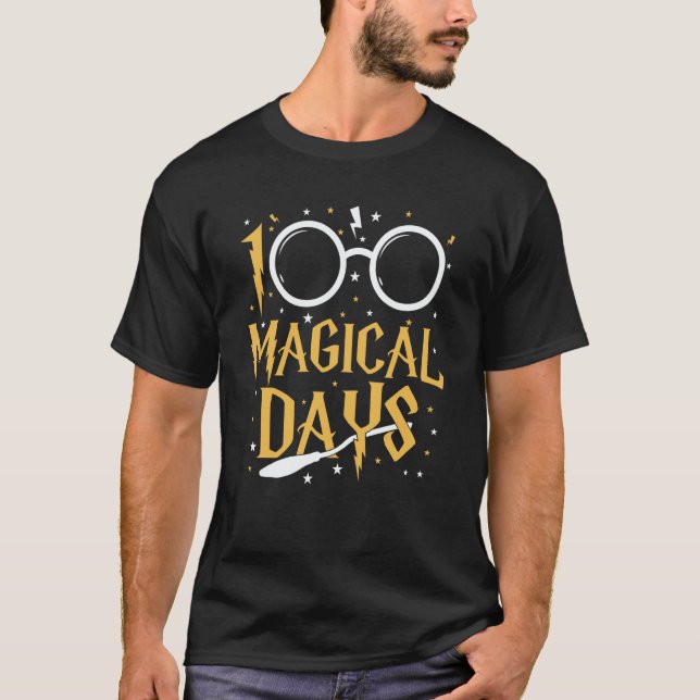 100 Magical Days Of School Teachers Students Kids  T-Shirt (Vorderseite)