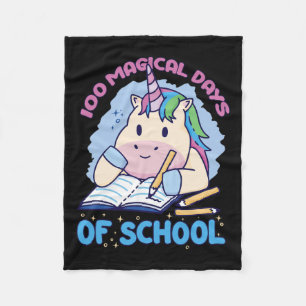 100 magische Schultage 100 Tage Fleecedecke