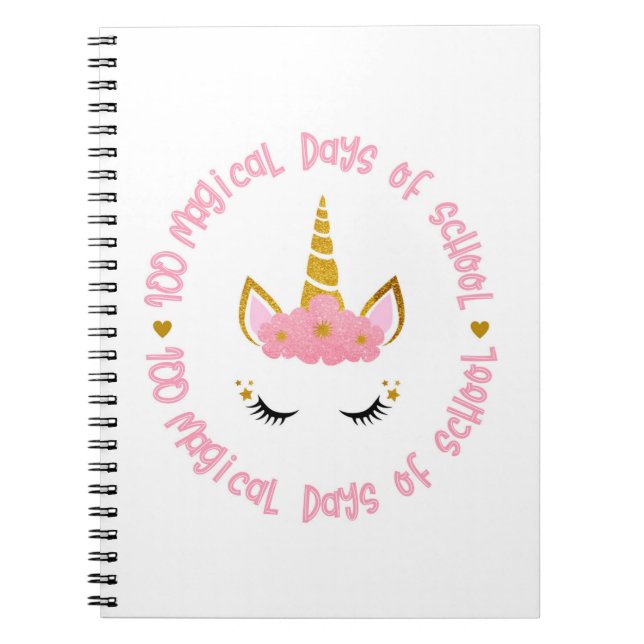 100 magische Schultage Notizblock (Vorderseite)