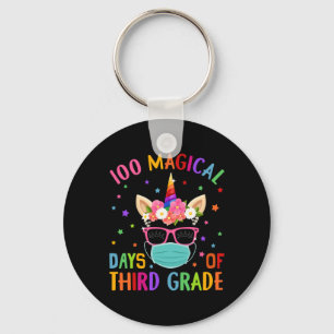100 magische Tage der dritten Klasse Schule Unicor Schlüsselanhänger