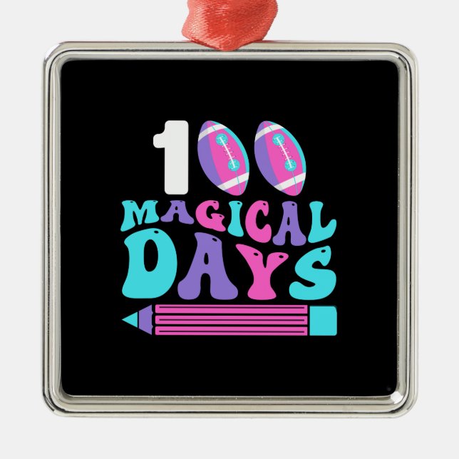 100 Magische Tage Ornament Aus Metall (Vorne)