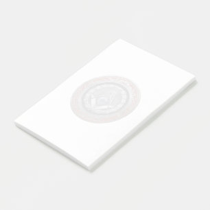 [100] Master Mason - Silver Square & Compasses Post-it Klebezettel
