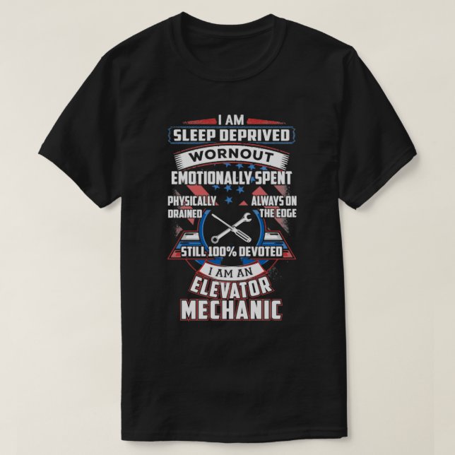 100 Mechanismus für einen Aufzug T-Shirt (Design vorne)