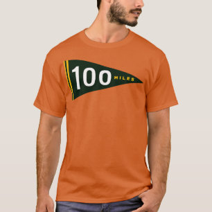 100-Meilen-Pfad und Ultra-Running-Pennant T-Shirt