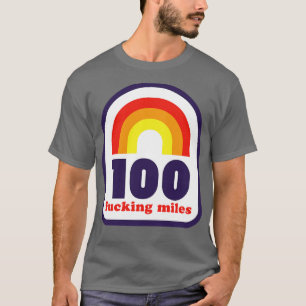 100 Meilen Trail und Ultra Running Rainbow Funny T-Shirt