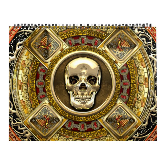 [100] Mictlantecuhtli - Aztec-Todesgott Kalender (Titelbild)