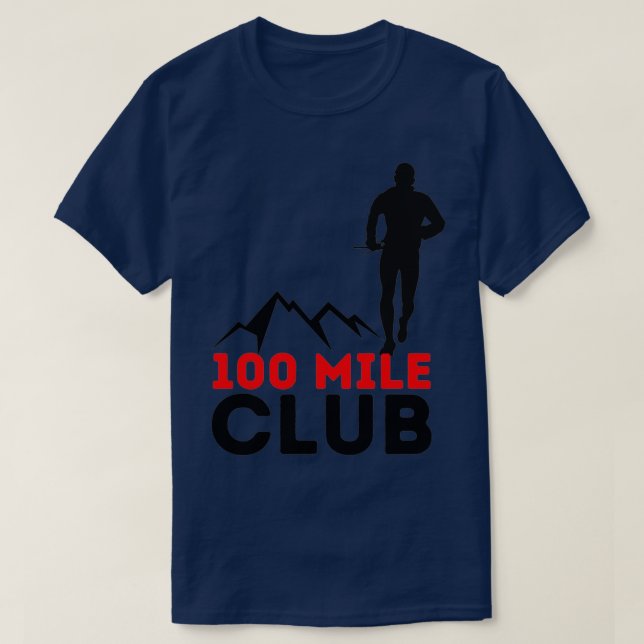 100 Mile Club Trail Läufer T-Shirt (Design vorne)
