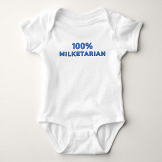 100% Milketarian - Blau Baby Strampler