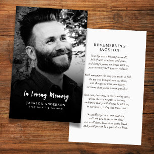 100 moderne minimalistische Foto-Gebetskarten Visitenkarte