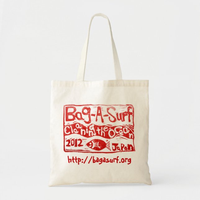 100% nachhaltige Baumwolltasche mit Tragetasche (Vorne)