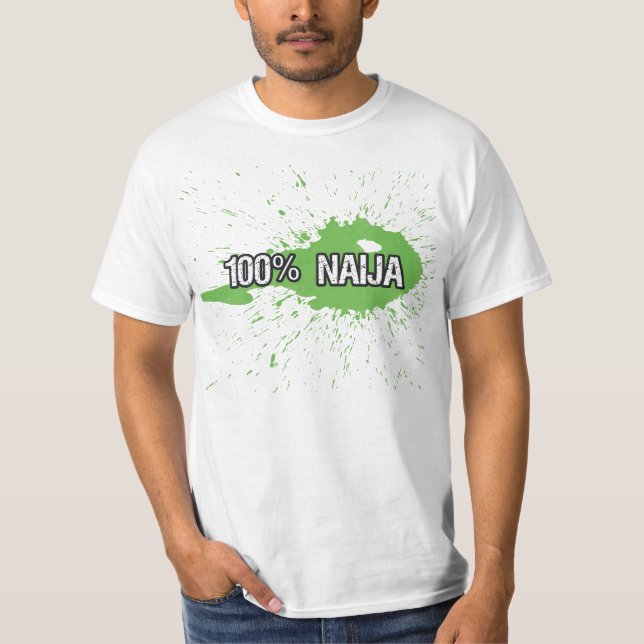 100%Naija T-Shirt (Vorderseite)