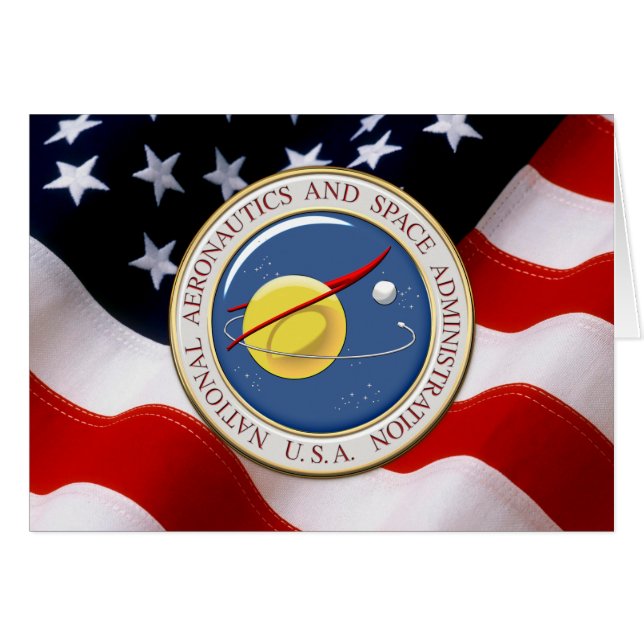 [100] NASA-Emblem [3D] (Vorderseite (Horizontal))