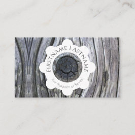 100% natürliche, Bio Holzkreise Visitenkarte