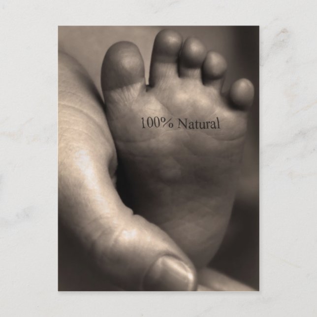 100% Naturschutz Postkarte (Vorderseite)