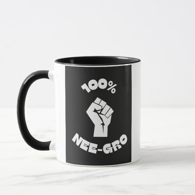 100% Nee-Gro 3 Gew. 11 oz Tasse (Links)