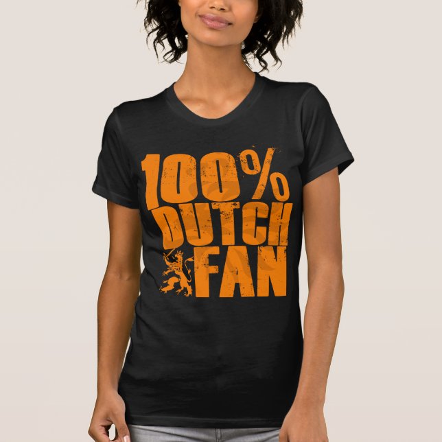 100% niederländischer T - Shirt (Vorderseite)