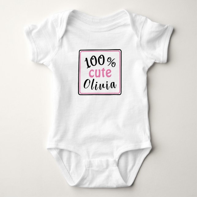 100 % Niedlicher Baby-Bodysuit Baby Strampler (Vorderseite)