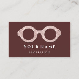 100 Optische Rose Augenpflegelbrille Visitenkarte