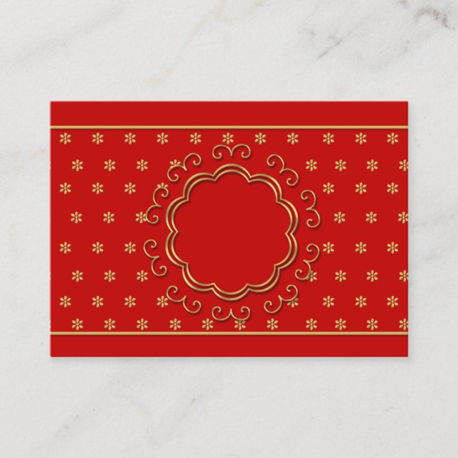 100 Pack indische Inspirierte Hochzeitsplätze Platzkarte (Vorderseite)
