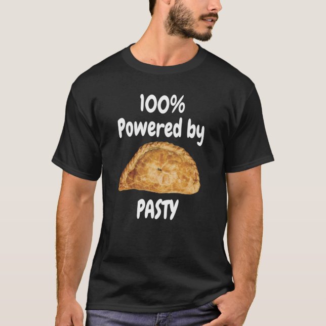 100 percent powered by PASTY Cornwall Cornish T-Shirt (Vorderseite)
