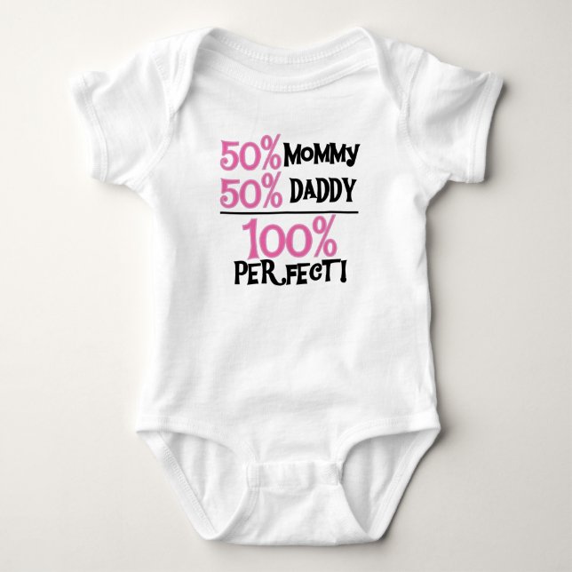 100 % perfekt rosa baby strampler (Vorderseite)