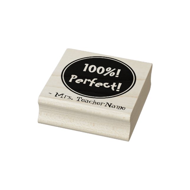 "100%! Perfekt!" Tutor-Feedback-Rubber-Briefmarke Gummistempel (Stempel)