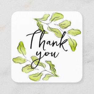 100 pièces. Cartes de remerciement avec feuilles d