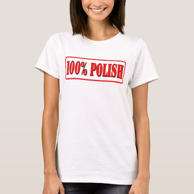 100% Polnisches T-Shirt (Vorderseite)