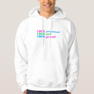 100% polysexuell hoodie